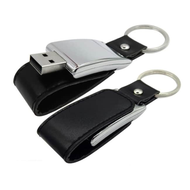 AF-023 LEATHER & METAL USB FLASH DRIVES-Online Shopping-J32H-2