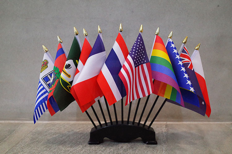 Table Flags Enhancing Brand Awareness through Custom Desk Flags