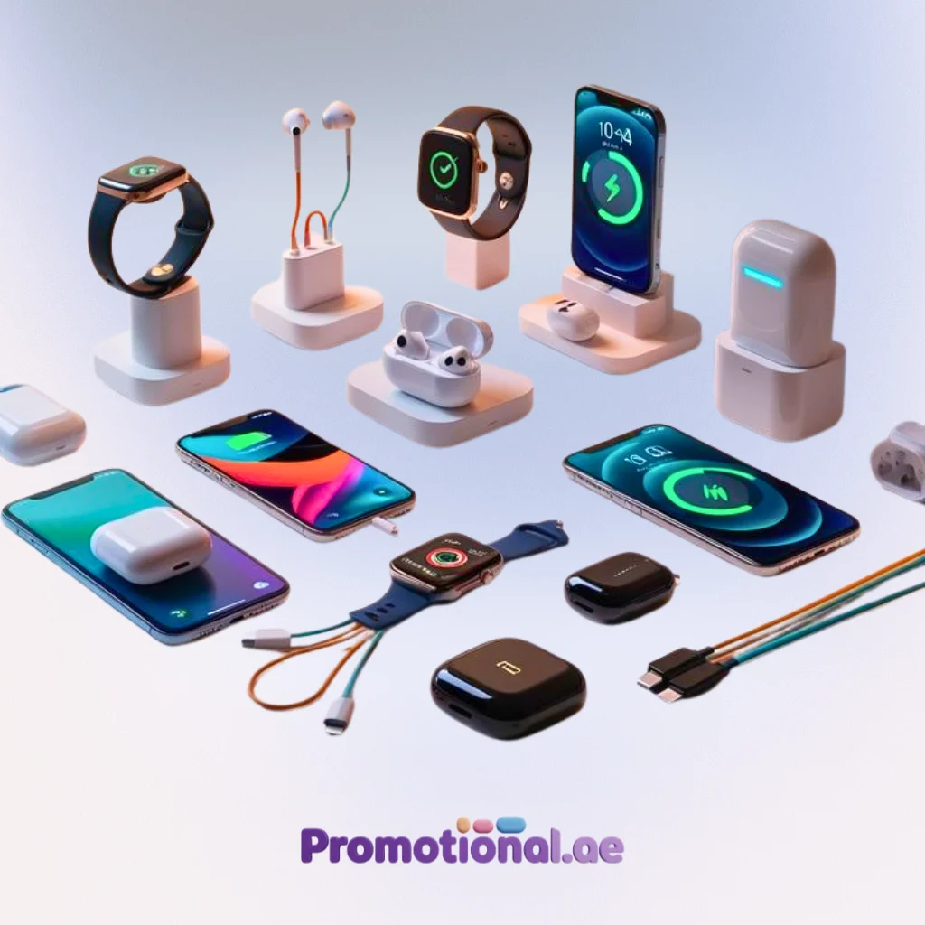 Custom branded power banks, USB drives and wireless chargers for corporate gifting in Dubai